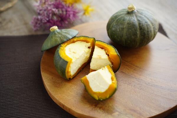 坊ちゃんかぼちゃのチーズ焼き♥