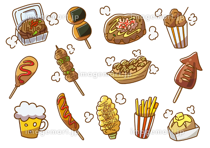 オムライスのフリーイラスト - 手書きの食べ物素材 - チコデザ