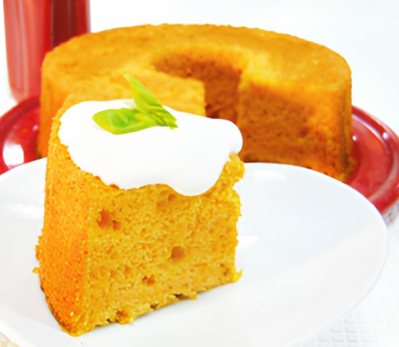 オイルなし体に優しいメープルシフォンケーキ 米粉小麦OK