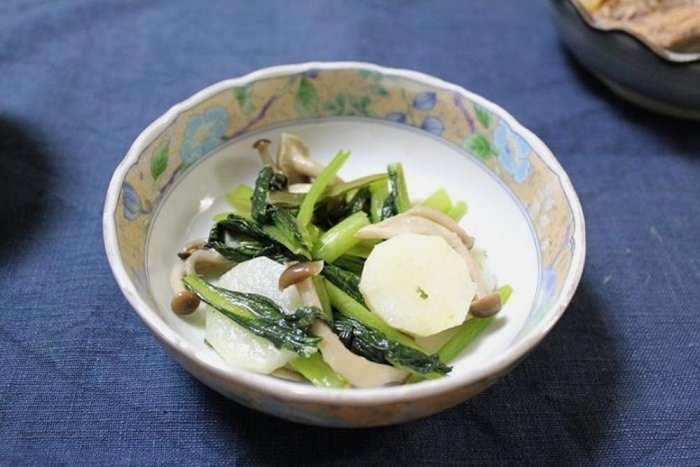 しめじと長芋のバター焼き