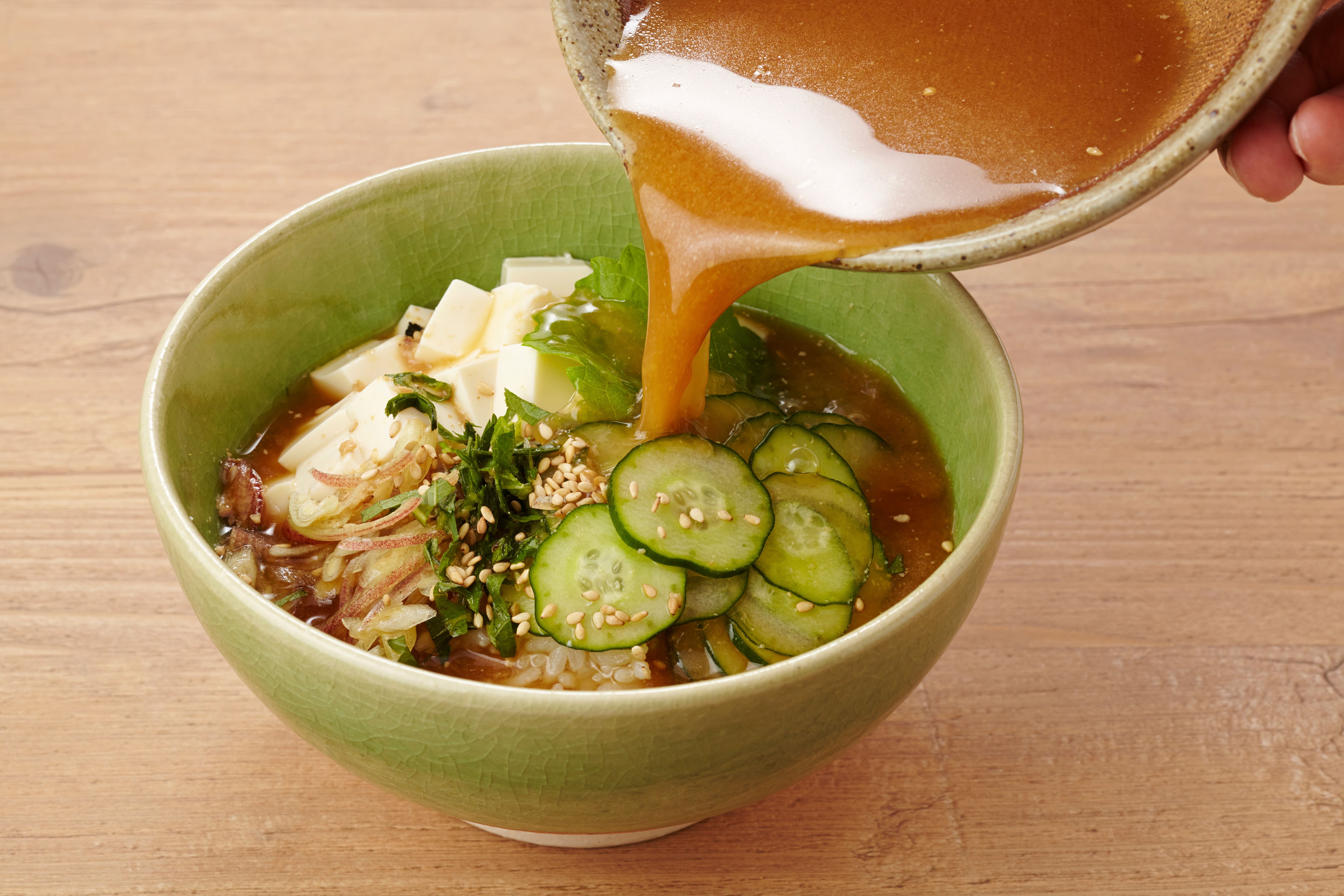 豆腐でさっぱり 冷や汁風