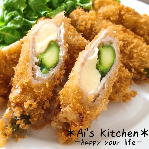 アスパラのフライ☆