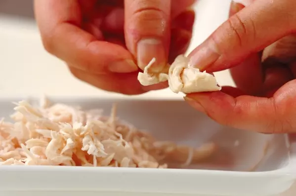 冷やし中華のたれ混ぜるだけで本格的☆