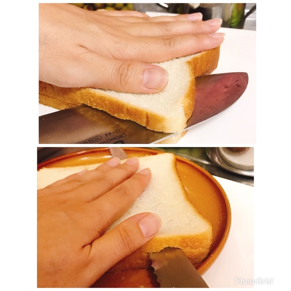 サンドイッチの切り方。包丁とキッチンばさみで比べてみた 家事コツ 暮らしニスタ