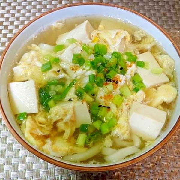 くずし豆腐のかき玉うどんうどんレシピ冷凍食品ならテーブルマーク