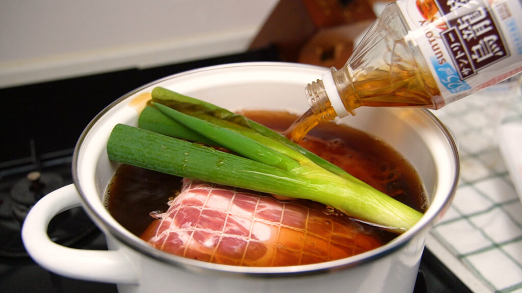 コストコ肩ロースかたまり肉でチャーシュ