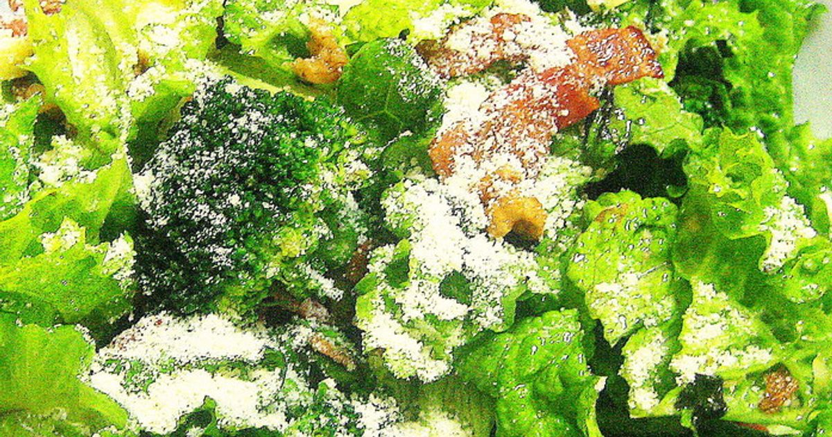 レタスとブロッコリーとハムのサラダ☆彡