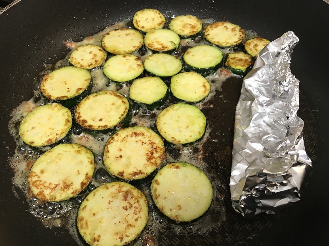 ズッキーニ、玉葱、椎茸、鶏もも肉ご飯★離乳食後期