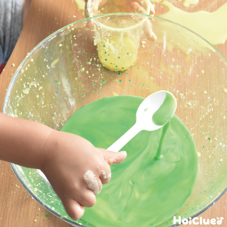 スライムをシェービングフォームで！おすすめの作り方紹介！ホウ砂なしでふわふわに