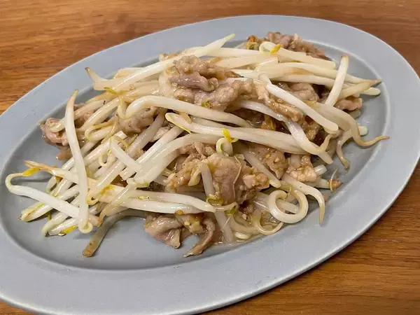 もやしのかさまし炒め