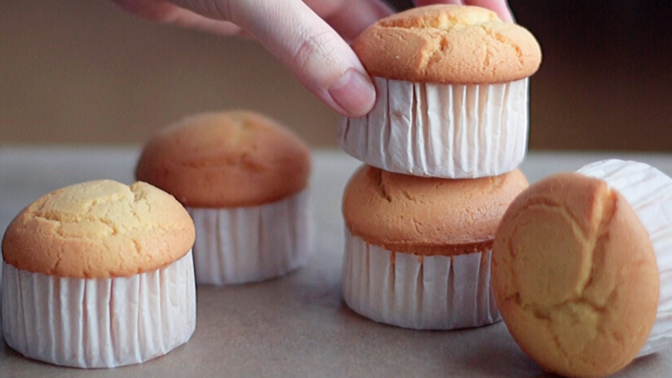 ベーキングパウダーなしの米粉焼きドーナツTikTok