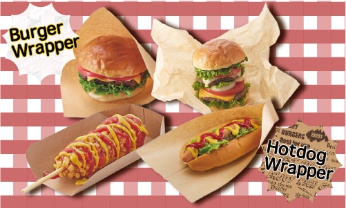 ホットドッグのラッピングラッピングcotta＊コッタ