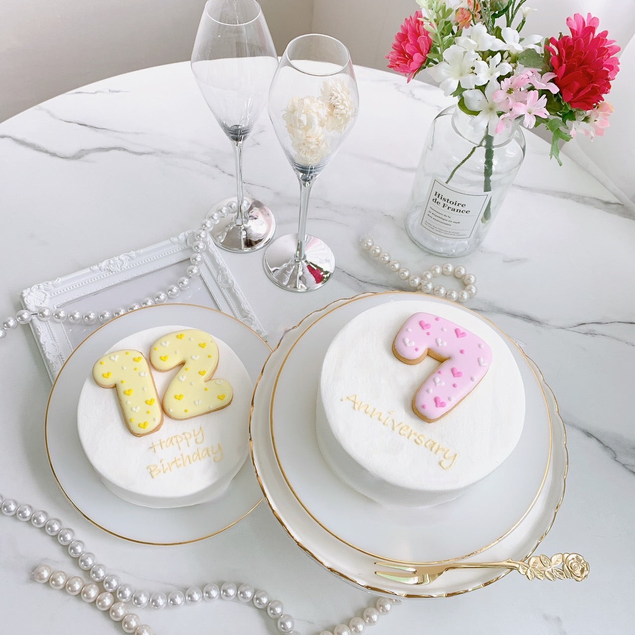 ハートナンバーケーキのバッグチャーム バッグチャーム Citrus cafe 通販 7328045Creema クリーマ