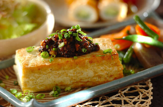 副菜&お弁当★豆腐の甘辛ごま醤油だれ焼き