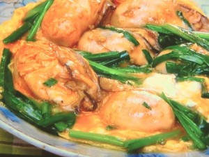 「男子ごはん」カキニラ卵