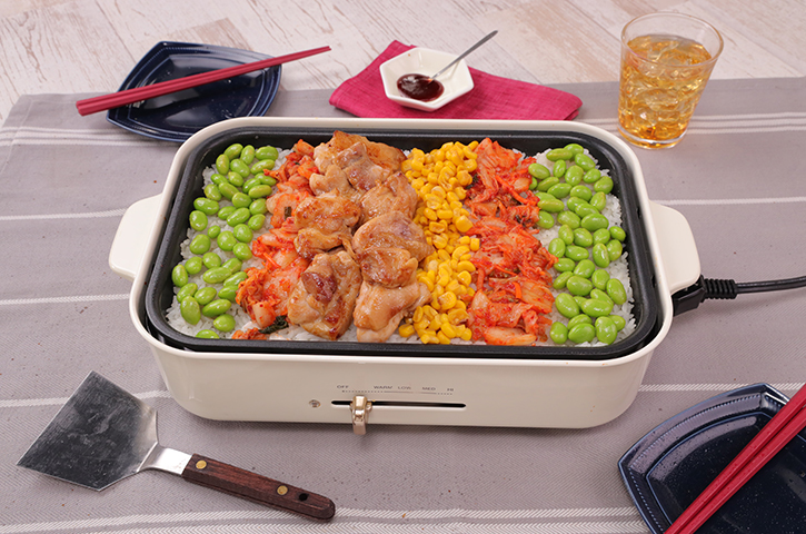 簡単美味しいホットプレートビビンバ