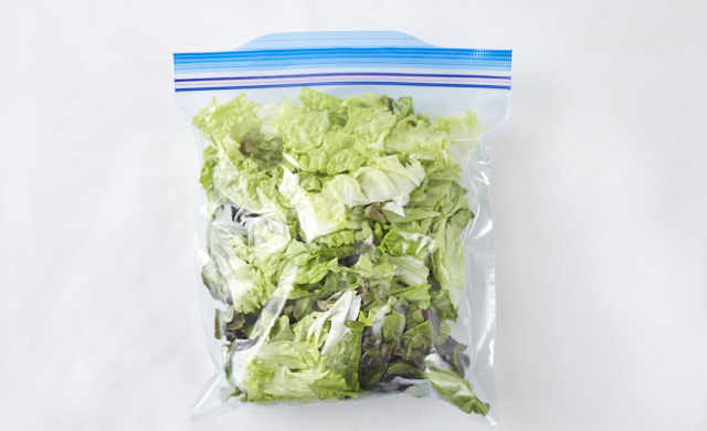 グリーンリーフ&レタス類の水きりと保存 - 顔が見える食品
