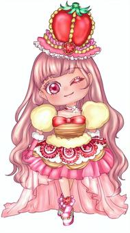 ハッピーミルフィーユ見ましたかわいいんじゃ〜 」けんたけしのイラスト