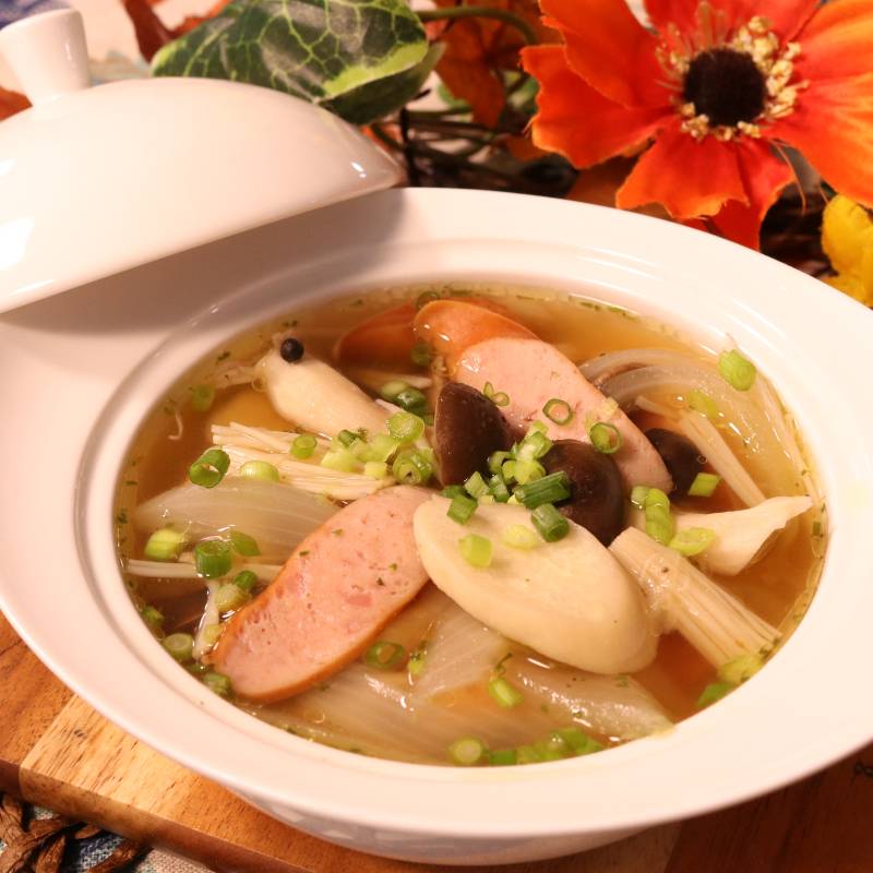 じんわり美味しい！ きのこのお吸い物