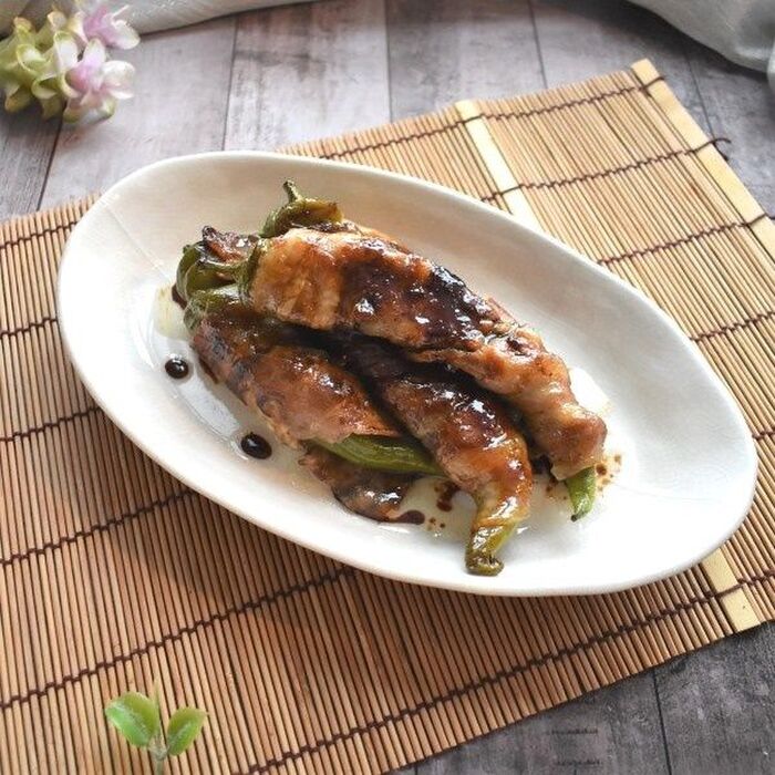 豚肉と万願寺とうがらしのピリ辛炒め - はてなオフィスランチブログ