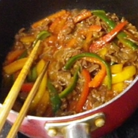 ピリ辛 牛肉のコチュジャン炒め