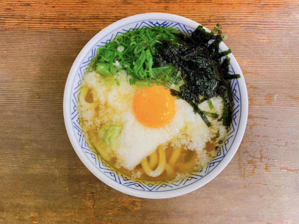 あったか山かけうどん