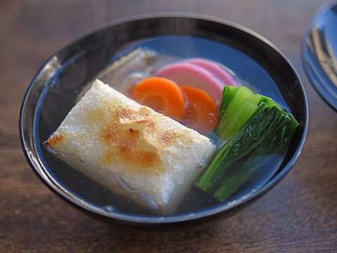 レンジで時短!お雑煮に入れるお餅