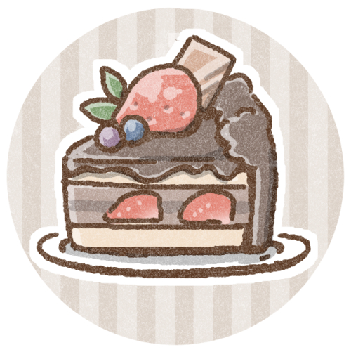 チーズケーキのシルエット無料のAi・PNG白黒シルエットイラスト