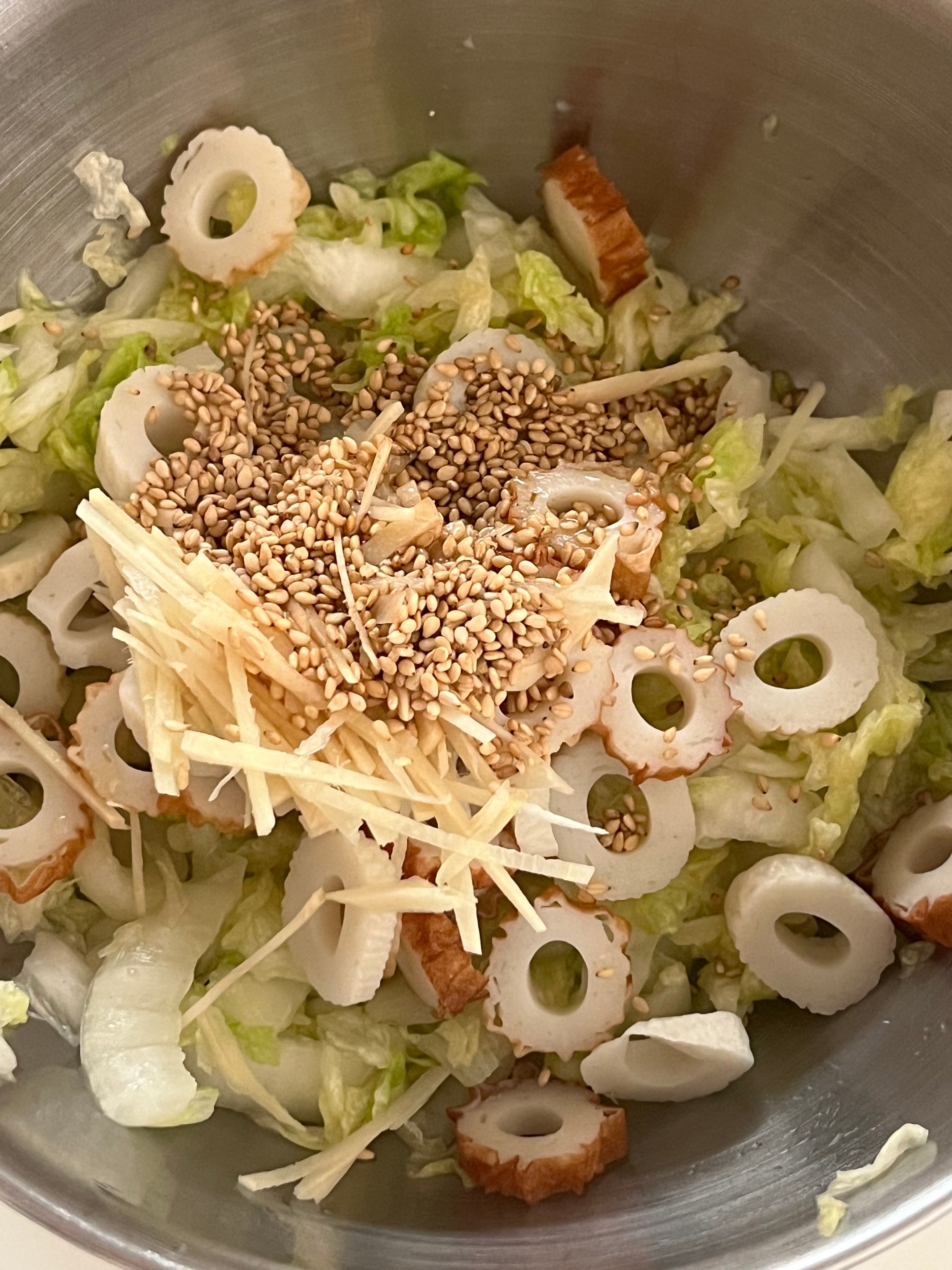 白菜と油揚げの煮物