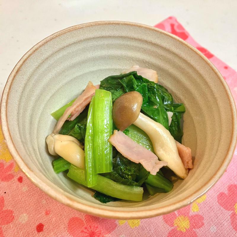 レンジで小松菜のおひたし