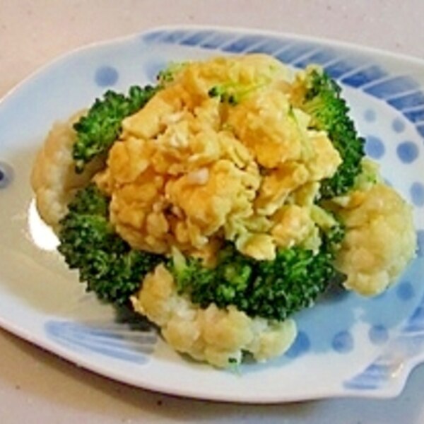 ブロッコリーとカリフラワーのチーズソテ