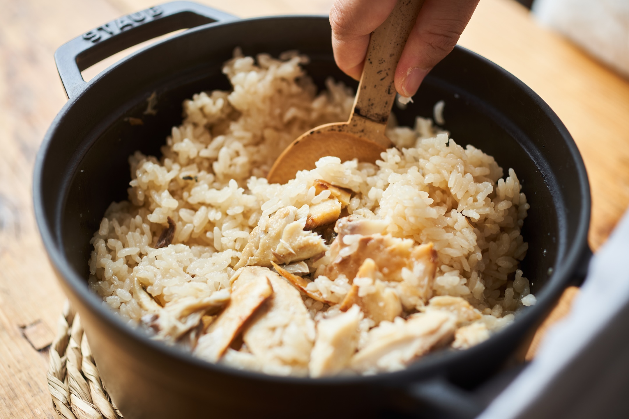 塩鯖としょうがの炊き込みご飯