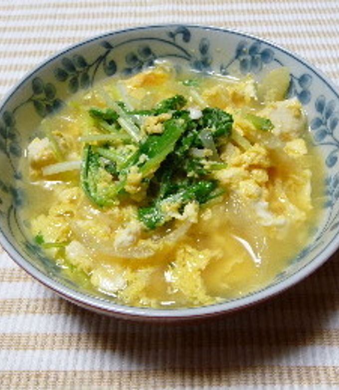 時短簡単♪水菜卵とじ by えみしろくんクックパッド簡単おいしいみんなのレシピが392万品