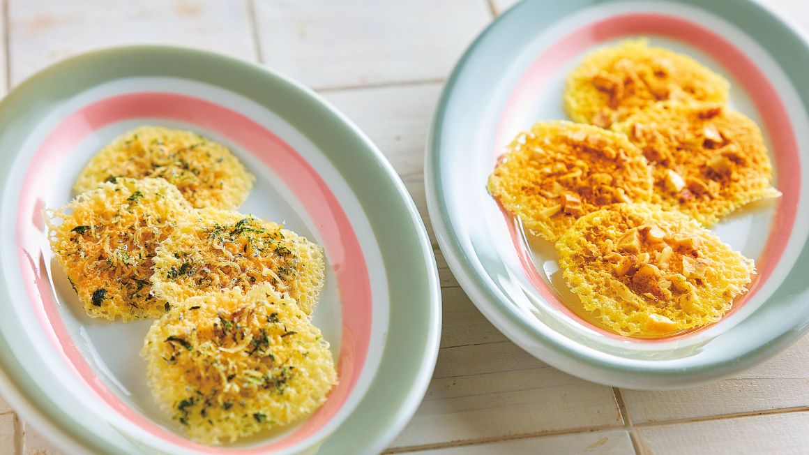 パリパリ！チーズせんべい - キッチン戦隊クックルン料理レシピ まとめ