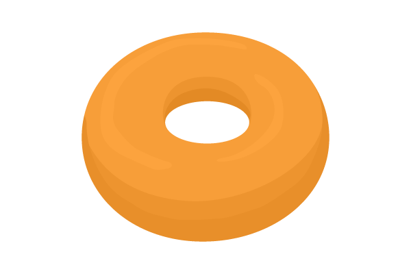 手書き ドーナツイラスト・フリー素材なら「シンテリ」