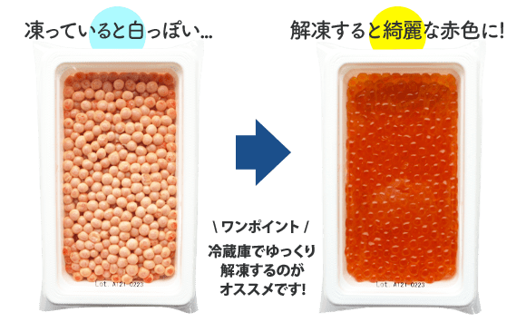 ぷりっぷり♪いくらの冷凍・解凍方法