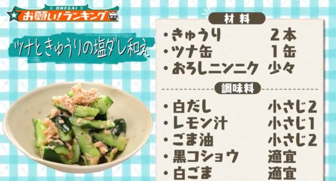 究極作り置きレシピ！やみつき無限きゅうり,材料 , きゅうり1本, ツナ1缶, 塩小さじ1 3, めんつゆ大さじ1, ごま油小さじ2,ラー油適量, 白ごま適量,作り方 , ①きゅうりを細きりにカットして袋に入れて塩を加えて10分おく,②きゅうりの水分をとりツナ、めんつゆ、ごま油、白ごま、ラー油を混ぜたら完成！,お手軽レシピ 簡単レシピ 時短レシピ おうちごはん