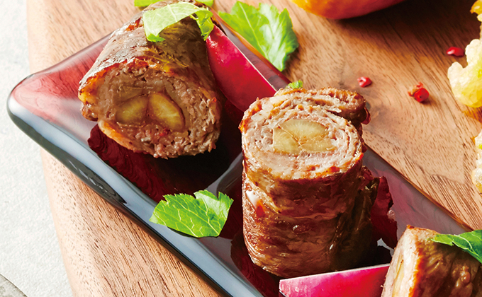 ごぼうとにんじんの牛肉巻き