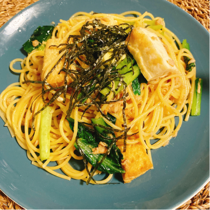 小松菜と厚揚げのめんつゆ風味レシピ4選！炒め物や煮浸しなどの人気レシピ・作り方デリッシュキッチン