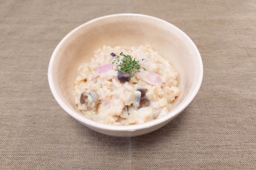 オートミール豆乳リゾット