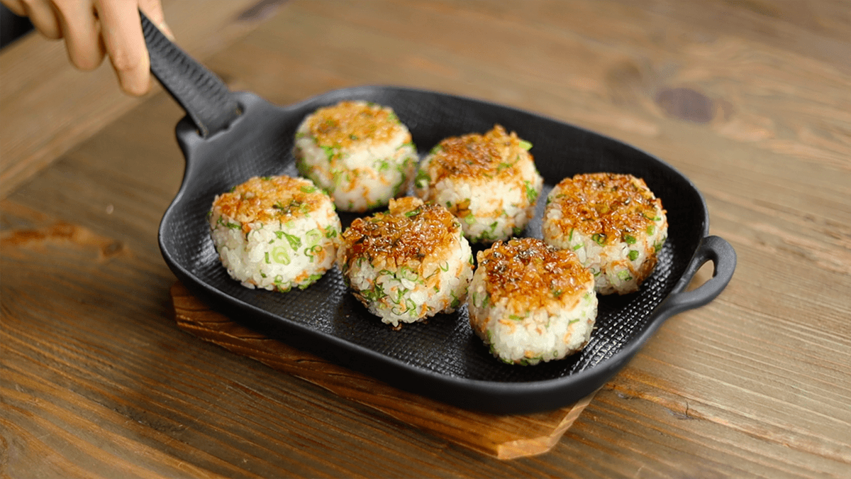 焼きおにぎりの新しい作り方