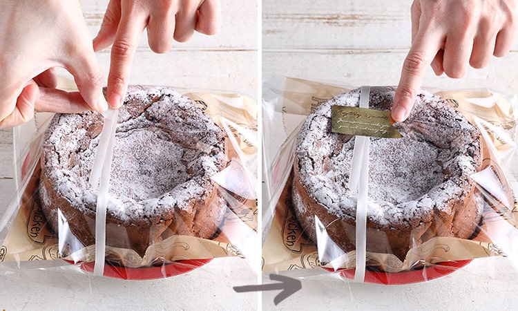 バレンタインの包装に♪ ガトーショコラのラッピング方法上級編