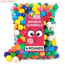 A Great Surprise レインボーガムボールキャンディ 1インチ 4ポンド約240個入りガムボール詰め替え