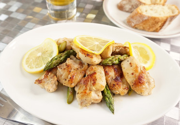 鶏肉のレモン煮