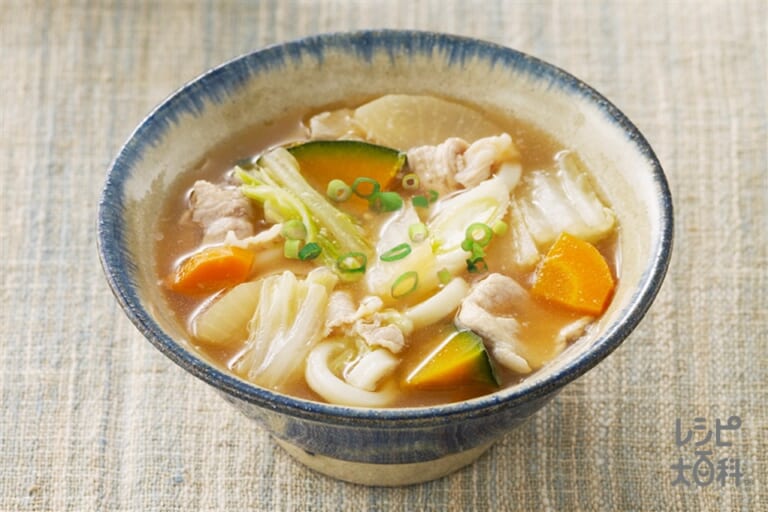 ぶっかけ豆腐うどん 温レシピ理研ビタミン株式会社