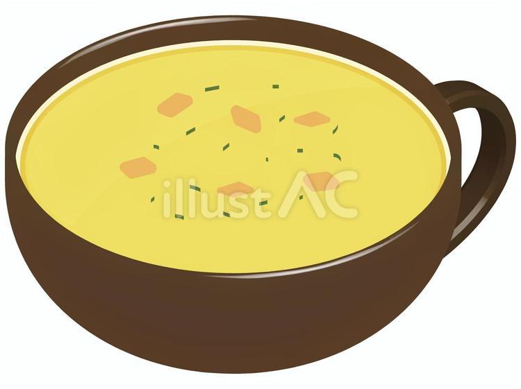 コーンスープ：イラスト無料