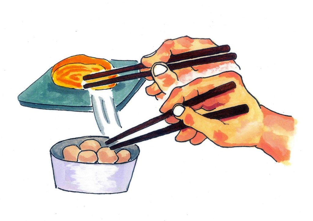 ご飯をかきこむヱディーヌ会長