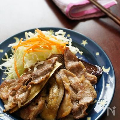 キャベツと舞茸豚肉のオイスター炒め