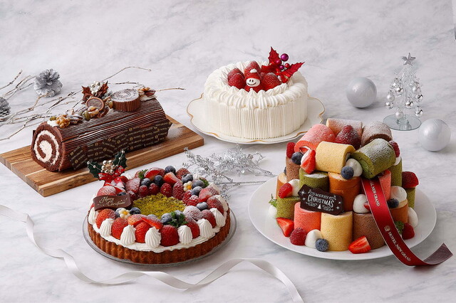 メロンツリーのクリスマスロールケーキ＊耳すけサンタのおまけ - ふじたかなの