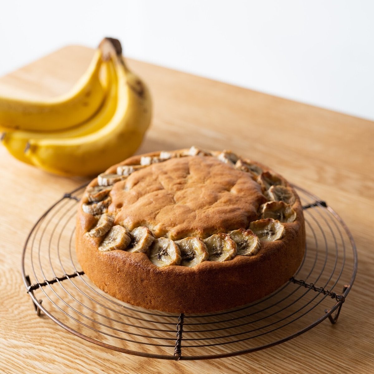 米粉のバナナクランブルケーキ